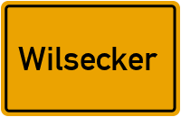 Ortsschild von Gemeinde Wilsecker in Rheinland-Pfalz