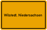 City Sign Wilstedt, Niedersachsen