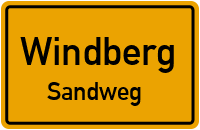 Sandweg in WindbergSandweg