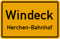 Straßenverzeichnis Windeck Herchen-Bahnhof