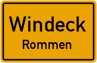 Straßenverzeichnis Windeck Rommen
