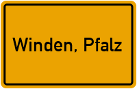 City Sign Winden, Pfalz