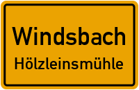 Straßenverzeichnis Windsbach Hölzleinsmühle