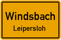Straßenverzeichnis Windsbach Leipersloh