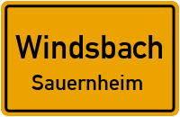 Straßenverzeichnis Windsbach Sauernheim