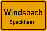 Straßenverzeichnis Windsbach Speckheim