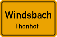 Straßenverzeichnis Windsbach Thonhof