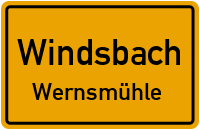 Straßenverzeichnis Windsbach Wernsmühle