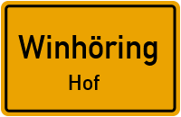 Straßenverzeichnis Winhöring Hof