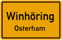 Straßenverzeichnis Winhöring Osterham