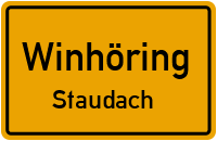 Straßenverzeichnis Winhöring Staudach