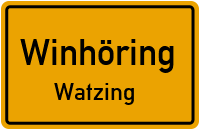 Straßenverzeichnis Winhöring Watzing