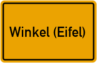 City Sign Winkel (Eifel)