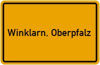 City Sign Winklarn, Oberpfalz
