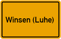 Ortsschild von Stadt Winsen (Luhe) in Niedersachsen