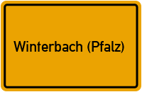 City Sign Winterbach (Pfalz)