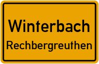 Straßen in Winterbach Rechbergreuthen