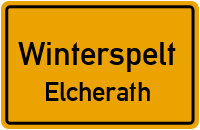 Heckenweg in WinterspeltElcherath