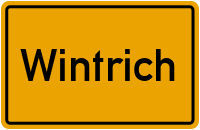 Ortsschild von Gemeinde Wintrich in Rheinland-Pfalz