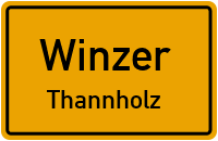 Straßen in Winzer Thannholz