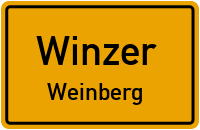 Straßen in Winzer Weinberg