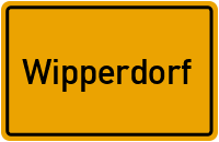 Ortsschild von Gemeinde Wipperdorf in Thüringen
