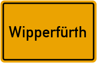 Ortsschild von Stadt Wipperfürth in Nordrhein-Westfalen