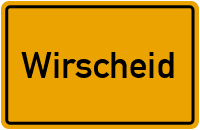 Ortsschild von Gemeinde Wirscheid in Rheinland-Pfalz