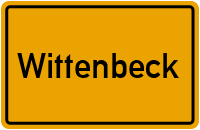 Ortsschild von Wittenbeck in Mecklenburg-Vorpommern