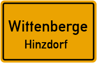 Hinzdorfer Dorfstraße in WittenbergeHinzdorf