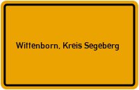 City Sign Wittenborn, Kreis Segeberg