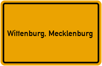 City Sign Wittenburg, Mecklenburg