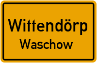 Waschower Dorfstraße in WittendörpWaschow