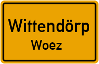 Woezer Dorfstraße in WittendörpWoez