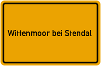 City Sign Wittenmoor bei Stendal