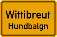 Straßenverzeichnis Wittibreut Hundbalgn