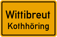 Straßenverzeichnis Wittibreut Kothhöring