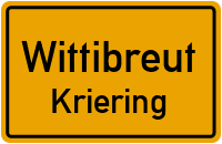 Straßenverzeichnis Wittibreut Kriering