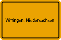 City Sign Wittingen, Niedersachsen
