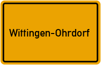 Ortsschild Wittingen-Ohrdorf