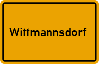 Ortsschild Wittmannsdorf