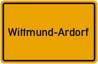 Ortsschild Wittmund-Ardorf