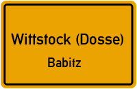 Babitzer Straße in Wittstock (Dosse)Babitz