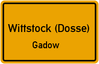 Zootzener Straße in Wittstock (Dosse)Gadow