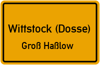 Landstraße in Wittstock (Dosse)Groß Haßlow