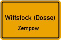 Zempower Dorfstraße in Wittstock (Dosse)Zempow