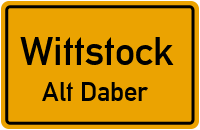Flugplatzallee in WittstockAlt Daber