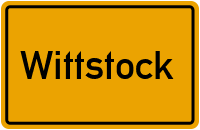 Ortsschild Wittstock