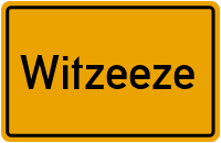 Ortsschild von Gemeinde Witzeeze in Schleswig-Holstein