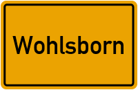 City Sign Wohlsborn